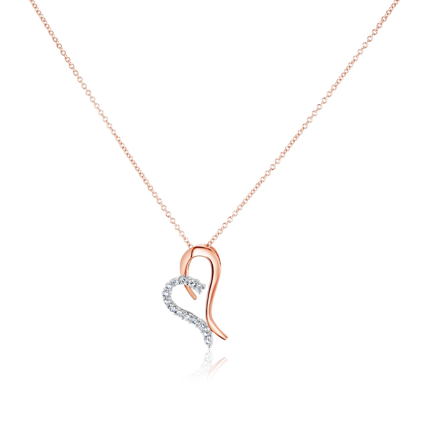 Natural Diamond Accent Heart BCA Necklace