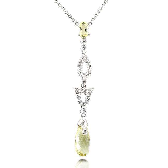 1.7 Carat Lemon Quartz Y-Necklace