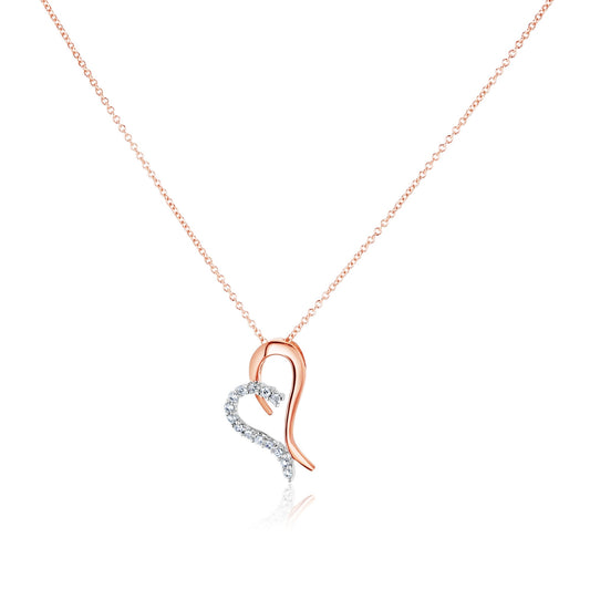 Natural Diamond Accent Heart BCA Necklace