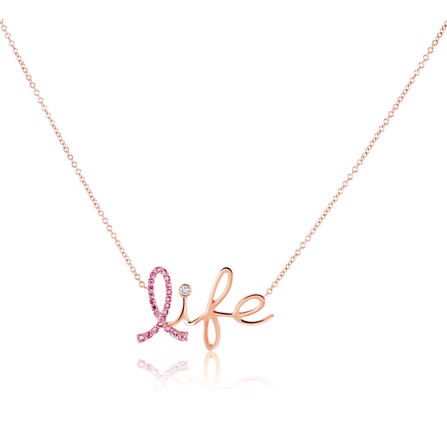 Pink Sapphire Life BCA Necklace