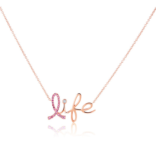 Pink Sapphire Life BCA Necklace