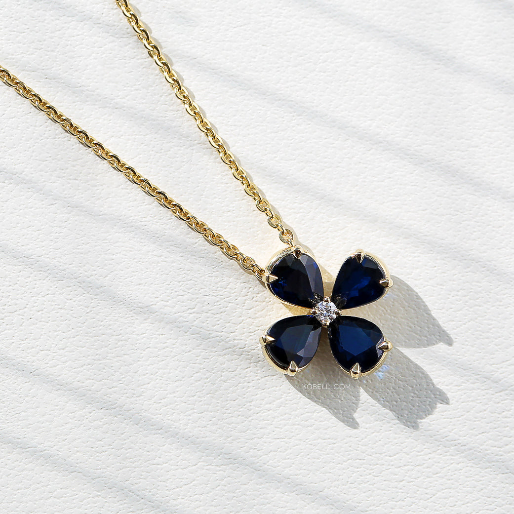 1.54 Carat Dark Sapphire Lilah Necklace