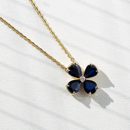1.54 Carat Dark Sapphire Lilah Necklace
