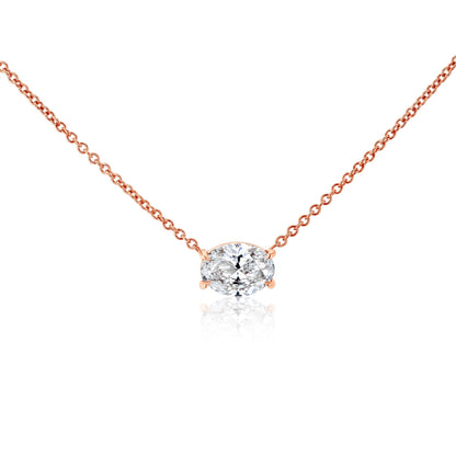 1.25 Carat Lab Grown Diamond Necklace