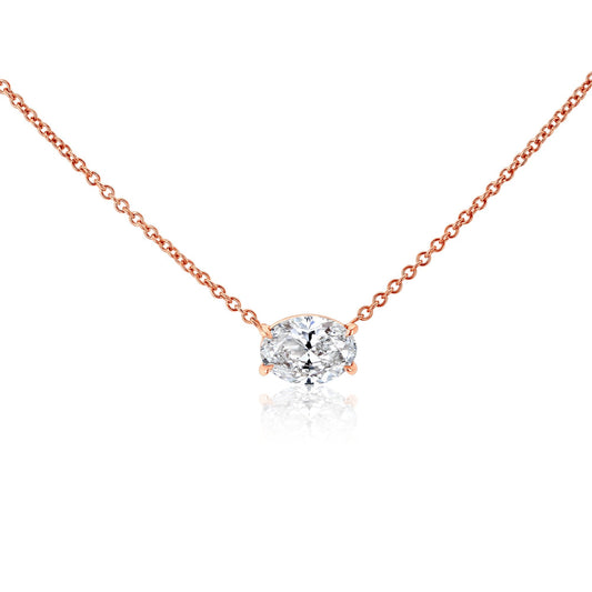1.25 Carat Lab Grown Diamond Necklace