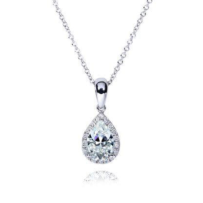1.6 Carat Moissanite Pear Kaori Necklace