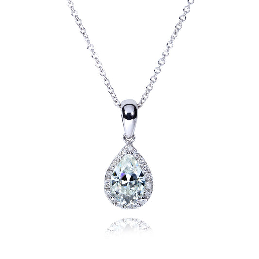 1.6 Carat Moissanite Pear Kaori Necklace