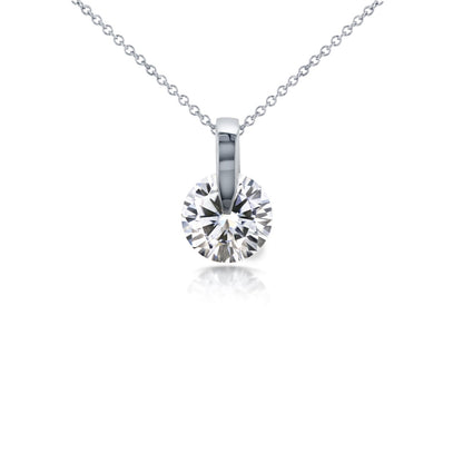 1.9 Carat Moissanite Claw Necklace