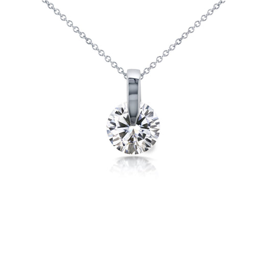 1.9 Carat Moissanite Claw Necklace