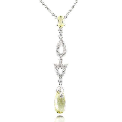 1.7 Carat Lemon Quartz Y-Necklace