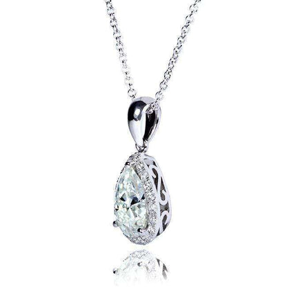 1 Carat Moissanite Solitaire Pear Kaori Necklace