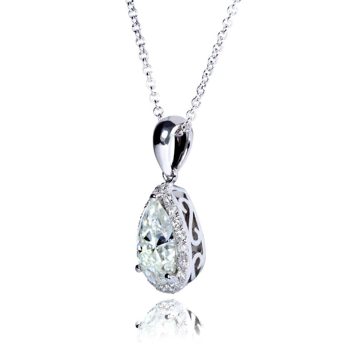 1.6 Carat Moissanite Pear Kaori Necklace