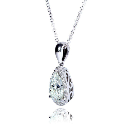 1.6 Carat Moissanite Pear Kaori Necklace